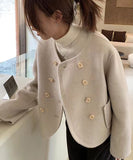 【2色】カシミヤ コート 高品質 手作り かわいい 新作 ゴージャス XH2-ZDM2303