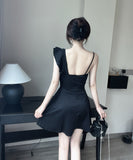 【3色】キャバドレス ミニドレス Aライン 着痩せ セクシー 谷間魅せ かわいい party XH2-DD7407