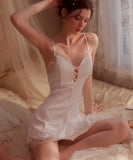 2点セット【3色】パジャマ エロかわいい レース ルームウェア 女子力 XH8-MSL210