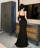 ロングドレス ナイトドレス キラキラ エレガント 気質 セクシー キャバドレス スリート XH2-ZED885557DXH238B