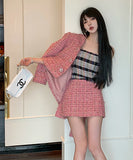 【上下セット】セレブ風スーツ ミニドレス 高級感 キラキラ 気質大人可愛い 同伴 エレガントXH2-LML03936