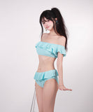ビキニ 水着 セクシー フリル モノキニ 大人可愛い SNS話題 旅行 温泉 ビーチ 海 XH7-CF-XI2515