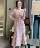 手作り ツイードドレス セレブ風 高級感 キラキラ エレガント 着痩せ 気質 韓国っぽ XH2-JY50696