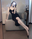 膝丈ドレス キャバドレス 谷間魅せ 指名 セクシー タイトドレス XH2-LQE8526H450