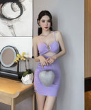 【3色】ミニドレス 谷間見せ キャバドレス セクシー ナイトクラブ 気質 指名 気質 XH2-YM8796