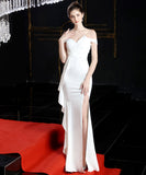 【5色】ロングドレス 高品質 ナイトドレス 宴会 オフショルダー 演奏会 XH2-YEY16655#