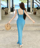 【2点セット】ビキニ モノキニ セクシー 海辺 おしゃれ感 水着 着痩せ hot girl ビーチ　XH2-CF-YG546