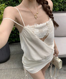 black&white ミニドレス キャバドレス セクシー 肌見せ レース パーティー 指名 おしゃれ XH2-MXX6685