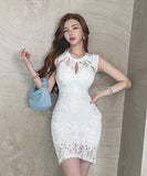 ミニドレス キャバドレス レース セクシー ナイトクラブ きゃばきゃば 同伴 XH2-ZED885819A71