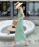 サンドレス 海辺 大人可愛い ニット green 夏新作 旅行 XH2-XHY913005