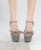 ハイヒール 美足効果 リボン セクシー 宴会 エレガント 気質 大人可愛い XH5-XL-MY-9966-216