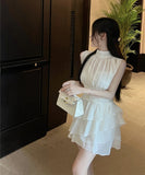 ミニドレス 気質 エレガント ロマンチック風 フリル セレブ風 XH2-DD88323DXH342