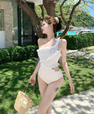 ビキニ 水着 モノキニ 体型カバー ワンショルダー セクシー 温泉 ビーチ 海 着痩せ 気質 タンキニ XH7-SNM554