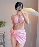 【3点セット】ビキニ セクシー 水着 真珠 海辺 旅行 モノキニ XH7-YZM-M06