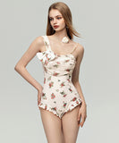 ビキニ モノキニ セクシー 水着 新作 花柄 ビーチ 温泉 体型カバー XH7-FH-RUI