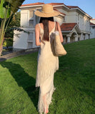 サンドレス 海辺 旅行 着瘦せ 大人可愛い お洒落 XH2-QJ1182