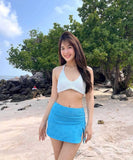 3点セット【3色】水着 ビキニ ビーチ 可愛い ホルターネック INS話題 着痩せ おしゃれ XH7-DP-A10235