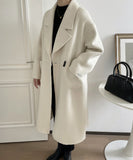 【3色】カシミヤ コート チェスターコート 高品質 オーバーサイズ ウール XH2-ZDM2317