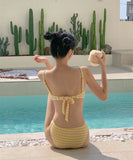 【2色】ビキニ モノキニ セクシー 海辺 おしゃれ感 水着 着痩せ hot girl ビーチ 温泉 XH2-BY-WX002