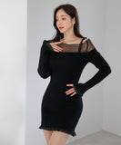 【2色】ミニドレス ニットドレスセクシー通勤風 エレガント 気質 コーデ万能 XH2-ZED888040BH538