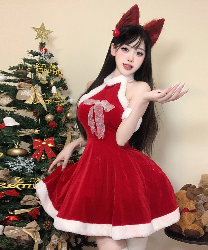 3点セット】クリスマ 大人可愛い セクシー サンタ服 コスプレ レース リボン XH2-DML62 – Ladys coco Dress