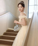 ロングドレス 誕生日 パーティー キラキラ エレガント 演奏会 宴会 XH2-YWL9/2