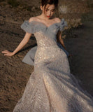 手作り バースデーロングドレス 宴会 パーティー 演奏会 オフショルダーフ キラキラ XH2-MBYD6.23