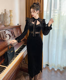 手作り 膝丈ドレス partyドレス チュール 真珠 エレガント 宴会 マーメイドドレス XH2-JY30694