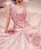 高級感 ロングドレス 誕生日 キラキラ パーティー ナイトドレス 宴会 XH2-TLG23051604