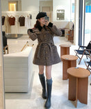 【2色】ミニドレスツイードセレブ風高級感秋冬エレガント着痩せ気質韓国っぽXH2-TCL25177L