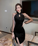 ミニドレス キャバドレス セクシー 真珠 ユニーク XH2-LQE9273H450T