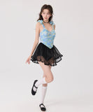 【2色】水着 ビキニ モノキニ かわいい ワンピース 体型カバー 温泉 SNS話題 XH7-CF2432