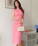 膝丈ドレス エレガント 気質 同伴 大人可愛い キャバドレス 韓国っぽ 小顔効果 XH2-ZED887909E49