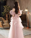 手作り バースデーロングドレス 宴会 パーティー 演奏会 ベアトップ キラキラ XH2-MBYD-A23-11