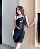 【4色】ミニドレス キャバドレス 谷間魅せ 指名 セクシー 肌見せ 男心を誘う XH2-DD4937