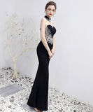 ロングドレス 宴会 二次会 パーティードレス 刺繡 レース ゴージャス XH2-HX148