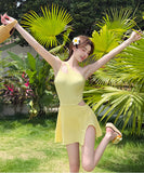 水着 ビキニワンピース ワンショルダー Aライン 体型カバー 露出控え 着痩せ 気質 カワセクシー XH7-PB55