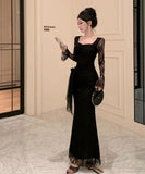 ロングドレス レース 通勤 キャバドレス セクシー 気質 着痩せ 気質 大人可愛い XH2-ZED888553DXH238A