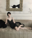 ロングドレス キャバドレス キラキラ スリート セクシー 宴会 party 谷間見せ XH2-DD7548