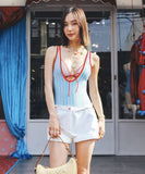 bikini 水着 モノキニ セクシー リボン 大人可愛い タンキニ 旅行 温泉 ビーチ 海 XH7-YQ-HH5X8YMLL