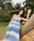 サンドレス 海辺 ロングドレス 着瘦せ 旅行 大人可愛い レディース XH2-XHY919283