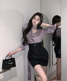 ミニドレス キャバドレス 気質 通勤 エレガント 女子力 セクシー XH2-XKD-D355-5920-Oct12