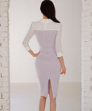 膝丈ドレス キャバドレス 千鳥格子 エレガント 気質 chic おしゃれ XH2-ZED886626BH506