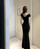 ロングドレス ナイトドレス 宴会 エレガント 谷間見せ セクシー スリート キャバクラ 指名 気質 XH2-ZED889149DXH343B