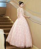 手作り バースデーロングドレス 宴会 パーティー 演奏会 ベアトップ フラワー キラキラ XH2-MBYD-ltao776018509615