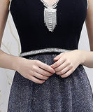 ロングドレス 宴会 キラキラ パーティードレス 透明感 高級感 レース ゴージャス XH2-HX81