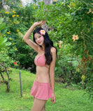 2色 3点セット ビキニ 水着 フリル セクシー ガーリー チェック柄 ビーチ 海 温泉 XH7-CF-SNMQ372