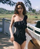 ビキニ モノキニ 水着 新作 ワンショルダー フリル カワセクシー 温泉 XH7-FH-SHE