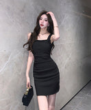 【2色】ミニドレス タイトドレス エレガント 通勤 気質 おしゃれ 韓国っぽ 大人可愛い XH2-ZED8885091DXH651