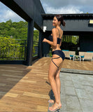 2色 black&white　Aloha Hawaii ビキニ 水着 セクシー SNS話題 人気 温泉 海 旅行 ハワイイ XH7-BY-WX